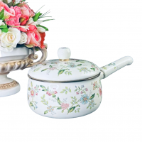 776-069 Ковш 2,8л эмалированный, индукция, Lenardi , серия MAGNOLIA  