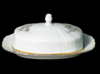 Масленка, Thun Bernadotte, декор "Пестрение серебром и золотом"
