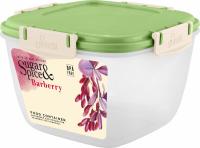 SE224410050 Контейнер для продуктов Sugar&Spice Barberry герметичный 1,35л квадратный фисташка