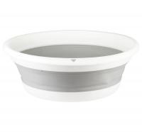 М2502 Таз складной 10л, IDEA, серия ФЛЕКС, цвет морская волна, серый