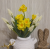 90893 Искусственный цветок 30см, AltFlowers, декор "Нарциссы", силикон, микс