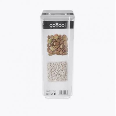 G-493 Банка для хранения сыпучих продуктов вакуумная 1,7л 10.5*10.5*22.5см, GONDOL