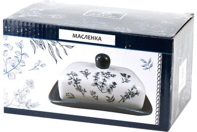 L2520907 Масленка 17*12,5*8см  Dolomite, серия "Луговые травы" 