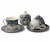 93-0404 Чайный сервиз на 4 персоны 11 предметов, Claytan, декор ROME GREY