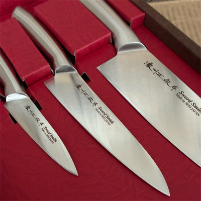 HG8442 Подарочный набор Satake ALL Stainless  из 3 ножей (804-417,424/348