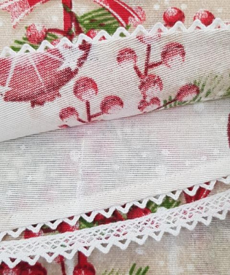 Скатерть НОВОГОДНЯЯ овальная 160*240см, Посудный ряд, принт  Шары