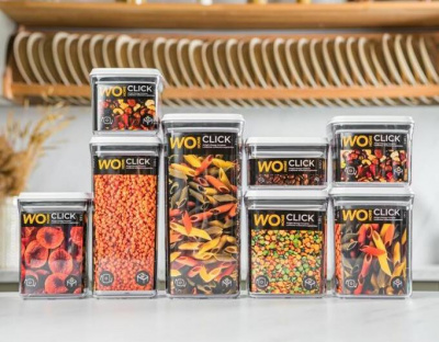 WO1008 Банка для сыпучих продуктов с вакуумной крышкой 1,25л WO HOME CLICK 