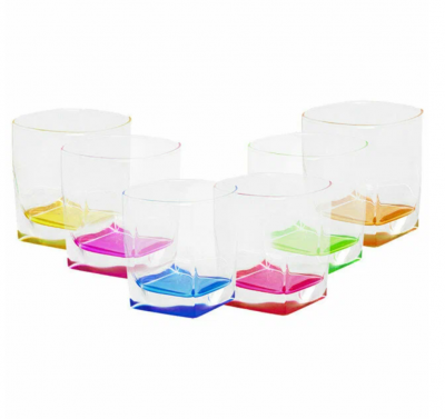 N0780 Стаканы низкие 330мл, набор 6 штук, LUMINARC, серия STERLING RAINBOW 