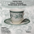 10-9911 Чайная пара: чашка 240мл с блюдцем 15,8см, Claytan, серия DIANA ROSE JADE GREEN 10-9911 Чайная пара: чашка 240мл с блюдцем 15,8см, Claytan, серия DIANA ROSE JADE GREEN
