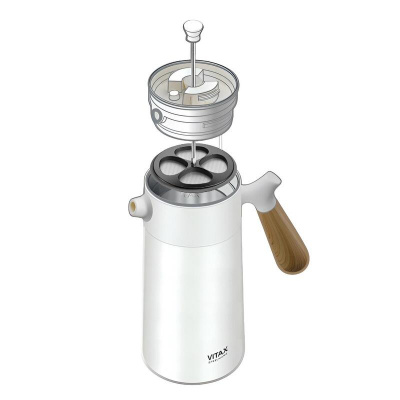 VX-3071 Вакуумный френч-пресс  950мл, VITAX, серия ForHome&Office 