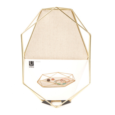 299481-221 Органайзер-поднос для украшений PRISMA матовая латунь 28,1*3,9*18,3 см