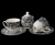 93-0404 Чайный сервиз на 4 персоны 11 предметов, Claytan, декор ROME GREY